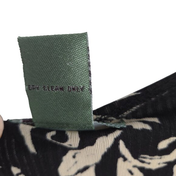 Anthropologie Maple Filigree Damask Silk Dress Empire Flowy Comfy Boho M - Picture 7 of 16